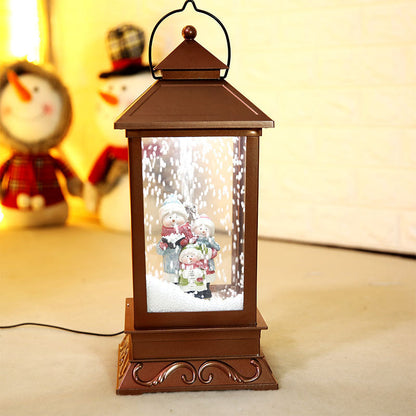 Snowing Christmas Decoration Snow lamp Street Lantern Ornament Light