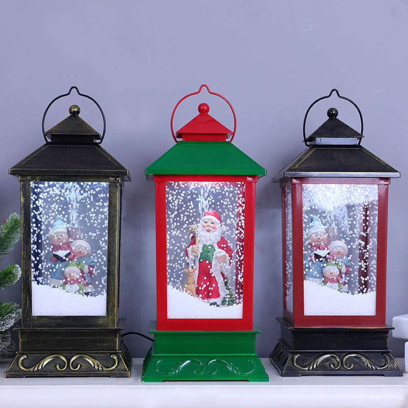 Snowing Christmas Decoration Snow lamp Street Lantern Ornament Light