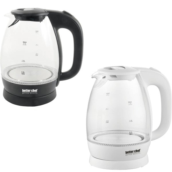 Better Chef 7-Cup Glass Kettle with LED Light