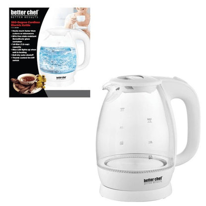 Better Chef 7-Cup Glass Kettle with LED Light