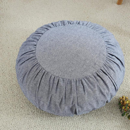 Linen Futon Cushions Thick Circular Large Fabric Floor Meditation Japanese-style Balcony Window Tatami Cushion Throw Pillow