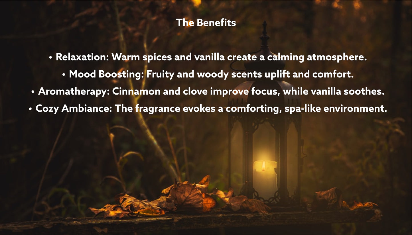 Serene Candles’ Autumn Wreath 10oz Wickless Coconut Apricot Candle