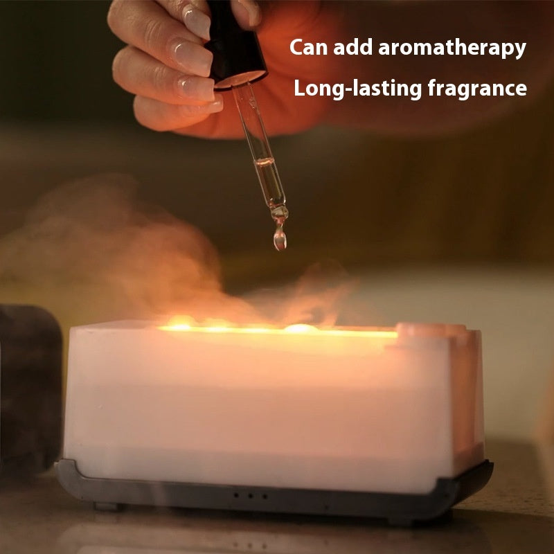 Timing Simulation Aroma Diffuser Usb Household Flame Humidifier